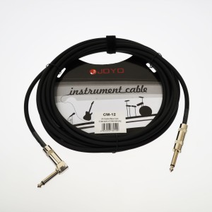Cm-12 Cable - JOYO Guitar Cable Right Angle To 6.3 Mm Shielded Mono Cable 15Ft Length - Electric, Bass and Acoustic Guitar Accessories by JOYO